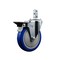 Service Caster 5'' Blue Polyurethane Wheel Swivel 3/4'' Square Stem Caster with Brake SCC-SQ20S514-PPUB-BLUE-PLB-34 - alternate 1